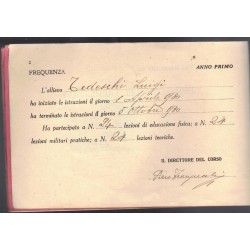 Premilitary booklet 80th Legion MVSN Parma