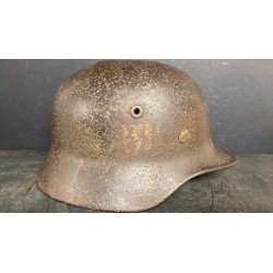 elmetto tedesco M40 monofregio Waffen SS