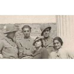 Pair of private photos of Italian soldiers in tropical uniform