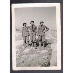 Pair of private photos of Italian soldiers in tropical uniform