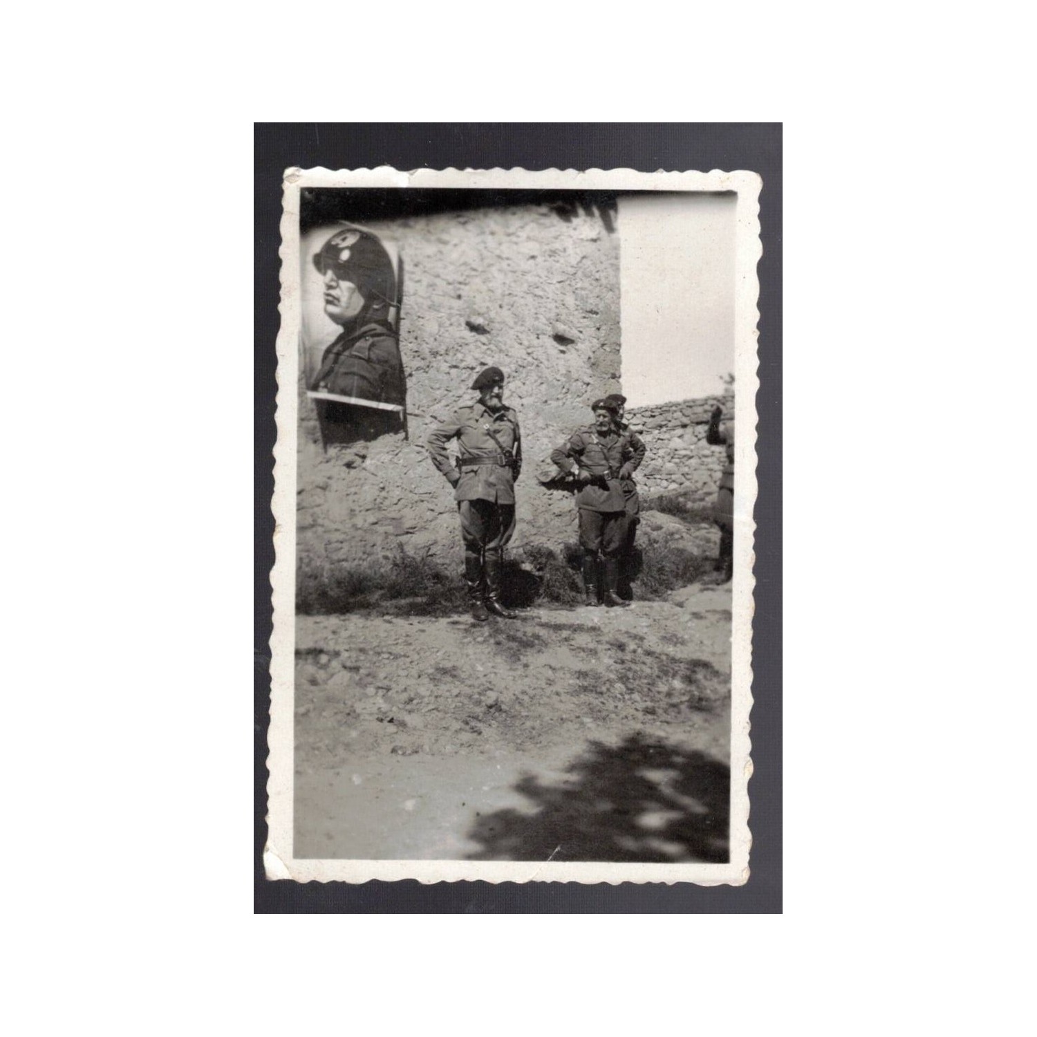 Foto privata del Generale Bergonzoli "Barba elettrica" Guerra di Spagna 1937/39