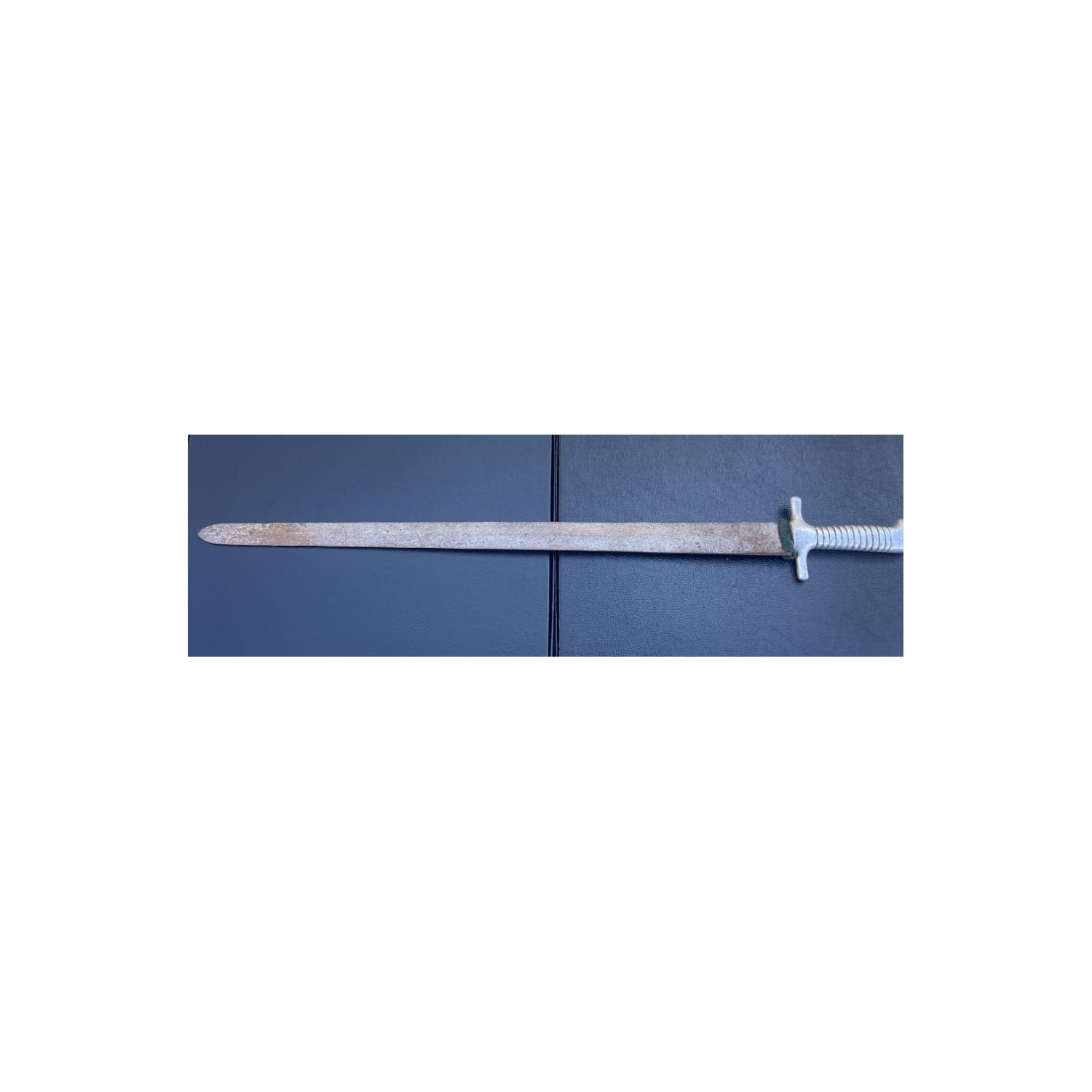 Rare firefighter's dagger from the early 1900s, GNUTTI Brescia, steel blade and aluminum handle, the blade is marked GNUTTI