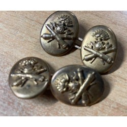 Pair of Italian Royal Army Coast Artillery Cufflinks from the early 1900s