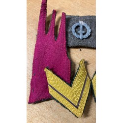 Set consisting of ranks, shoulder straps and gladii Btg ITALIA Bersaglieri Repubblica Sociale