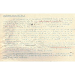 Document from the Decima Flottiglia MAS, reporting the desertion of a Marine of the Decima