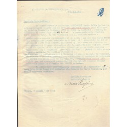 Document from the Decima Flottiglia MAS, reporting the desertion of a Marine of the Decima