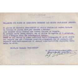 Documents relating to the desertion of a soldier of the 29th Battalion to join the Black Brigades