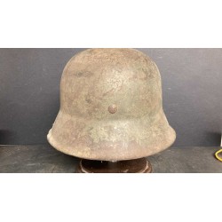 German M42 WH excavation helmet, complete with internal rim and chin strap