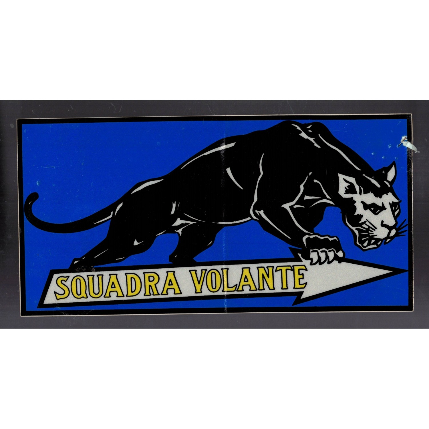 Squadra Volante logo adesivo da autovettura campionario Ditta Lorioli