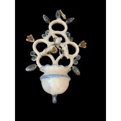 Hand-crafted terracotta holy water stoup, dating back to the late 19th/early 20th century.