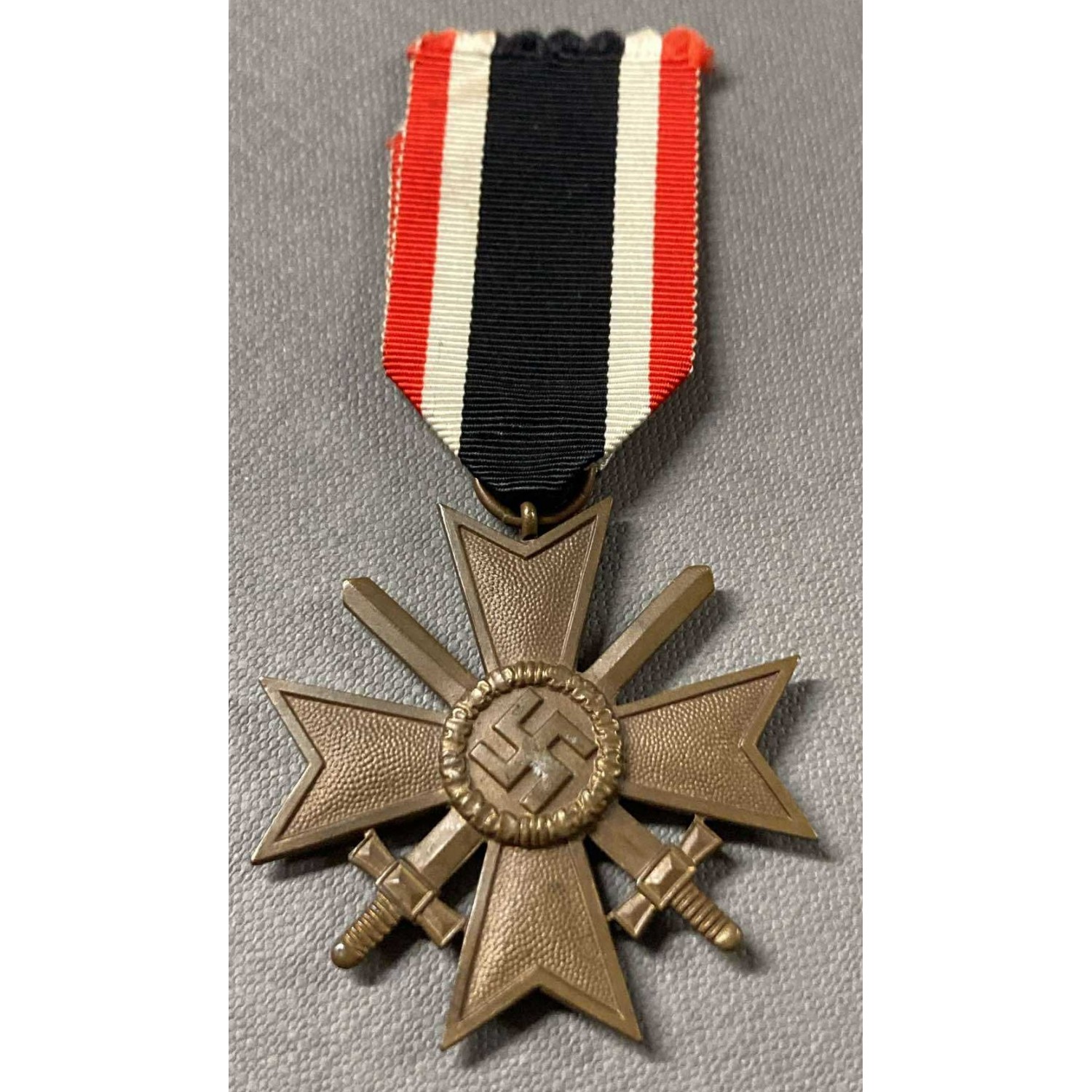Cross of Merit with Swords, Third Reich with original ribbon, without manufacturer's mark
