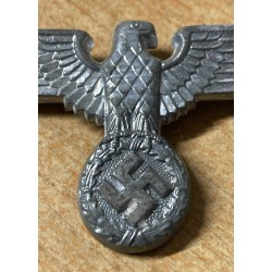 Wunderschöner Aluminiumadler für Kopfbedeckung, Kepi, NS-politische Organisationen SA/NSDAP