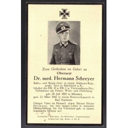 Ein sehr interessantes Dokumentenkonvolut aus dem Besitz des deutschen Sanitätsoffiziers Hermann Schreyer