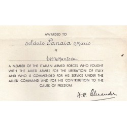 Certificate of Merit for Service in the Kingdom of the South