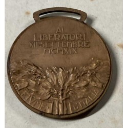 Stupenda medaglia Campagna di Fiume in busta originale SIM