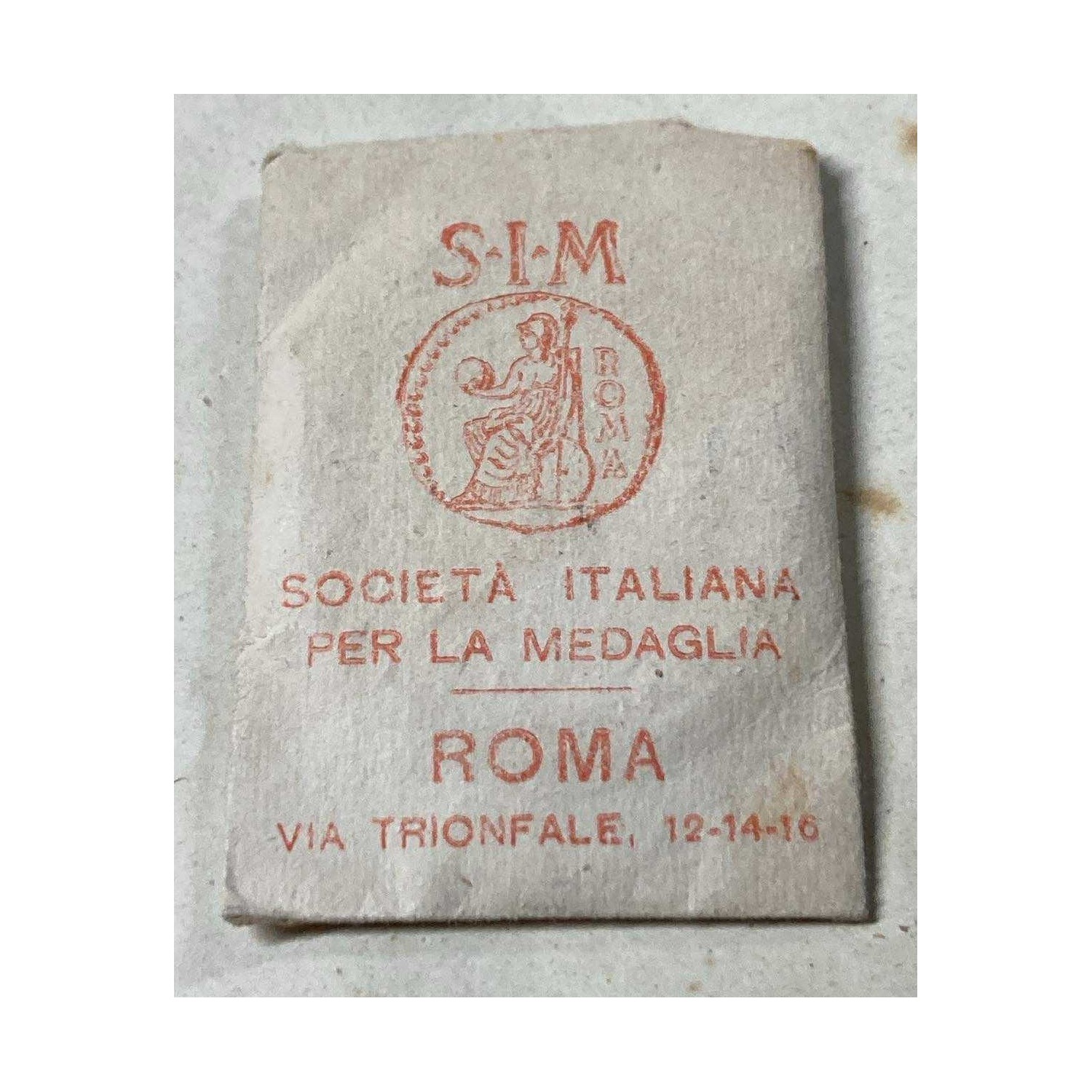 Stupenda medaglia Campagna di Fiume in busta originale SIM