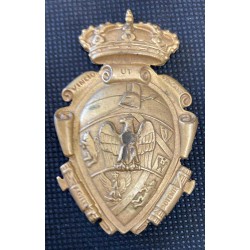 Wunderschöne Bronzetafel mit heraldischem Wappen aus den 1920er/1930er Jahren
