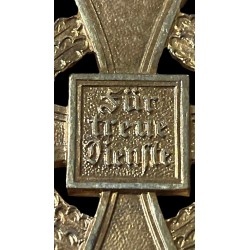 Splendida croce  Treudienst-Ehrenzeichen d'oro per 40 anni di anzianita con nastro originale