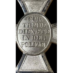 Seltenes Reichspolizei-Dienstalterskreuz, 18 Dienstjahre.