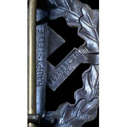 Sturmabteilung [SA] sports badge in bronzed iron, 3rd type (1939