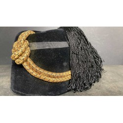 Stunning Consul Commander fez, in velvet, with a front fringe like the 1920s models.