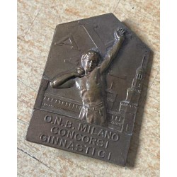 Distintivo sportivo ONB Milano Concorsi Ginnastici Anno X° EF