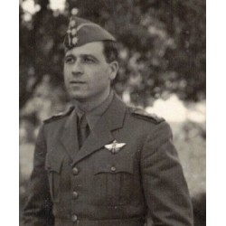 Erinnerungsfoto aus dem Spanischen Bürgerkrieg, Pilot der italienischen Legionärsflieger