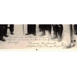 Erinnerungsfoto mit Widmung vom Treffen der Bari-Kriegsfreiwilligen im Jahr 1930