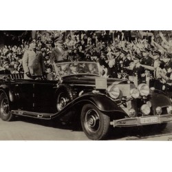 Historisches Foto von Benito Mussolinis Besuch in Deutschland