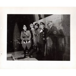 Group photo of Mussolini, Hitler, Ciano, and Goering on a visit to Germany