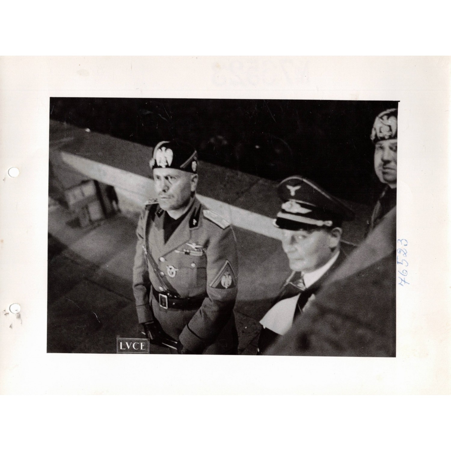 Foto des Istituto LUCE vom Besuch des Duce in Deutschland, Mussolini und Göring