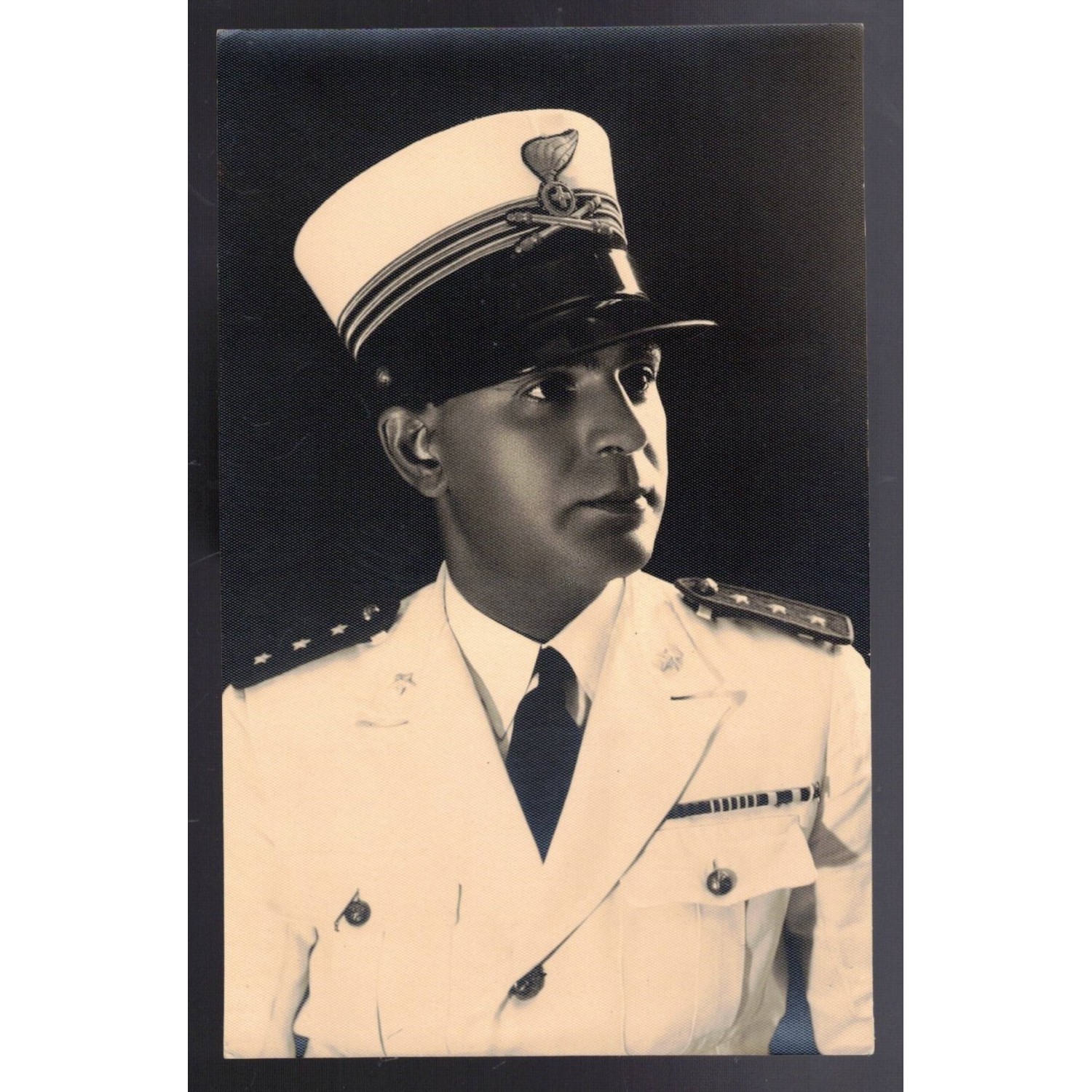 Bellissima foto di un Ufficiale di Artiglieria in uniforme tropicale anni 20