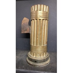 Selten! Tischuhr in Form der Fasces mit einem Foto von Duce Benito Mussolini