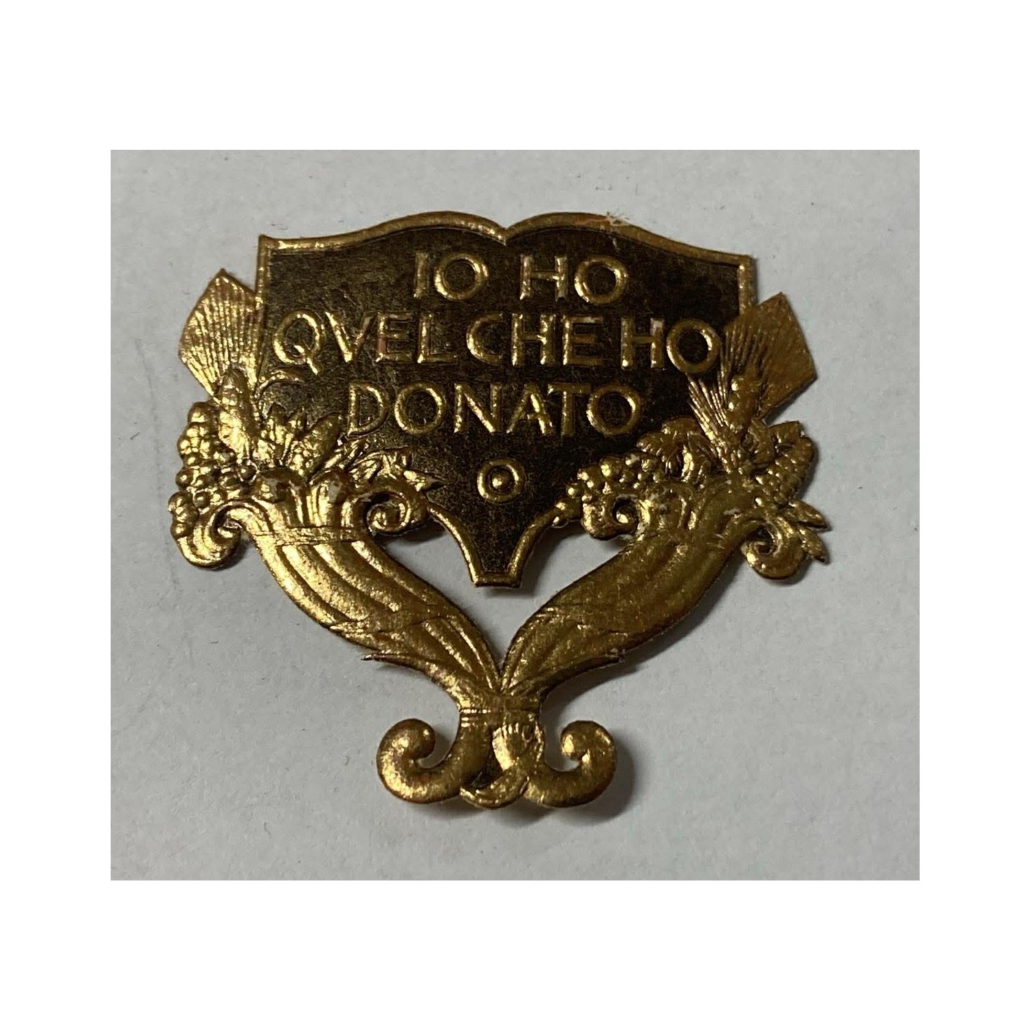Letter seal with D'Annunzio's motto "I have what I have given," by Gabriele d'Annunzio