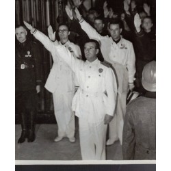 Originales historisches Foto. Bericht der M. Asso-Gruppe der GIL in der Federale in Mailand, aufgenommen am 21. Juli 1941.