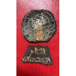 Ärmelabzeichen für Offiziere des 1. Geschwaders FIUMANA Memento Audere Semper, gestickt in Goldfaden