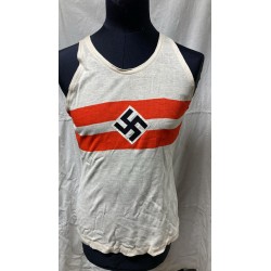 Hitler Youth sports T-shirt for boys, the girls' shirt had the HJ diamond on the chest, done differently.