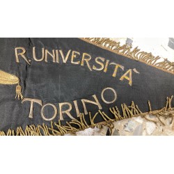 Importante gagliardetto originale d epoca GUF Gruppi Universitari Fascisti Torino