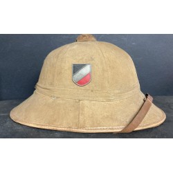 Luftwaffe tropical helmet marked F.ST.L. and dated 1943