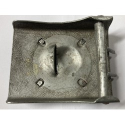 Aluminum buckle for the Police Fire Brigade, Weimar Republic period, two-piece model, probably made by Assmann