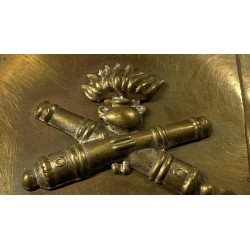 Extremely rare Sardinian Army Artillery Regiment buckle, cast brass plate