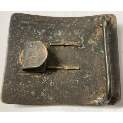 Extremely rare Sardinian Army Artillery Regiment buckle, cast brass plate