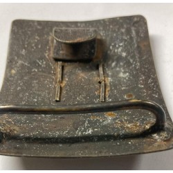 Extremely rare Sardinian Army Artillery Regiment buckle, cast brass plate