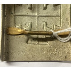 Gürtelschnalle der Deutschen Turnerschaft, aus Neusilber, hohe Qualität
