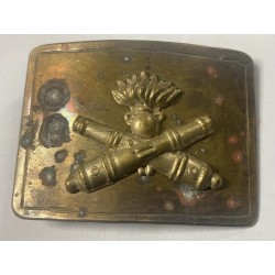 Fibbia da truppa Armata Sarda 1861 Artiglieria modello piccolo