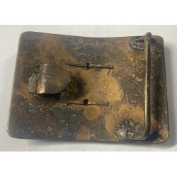 Sardinian Army 1861 Artillery troop buckle, small model, measures 6 x 4.5 cm