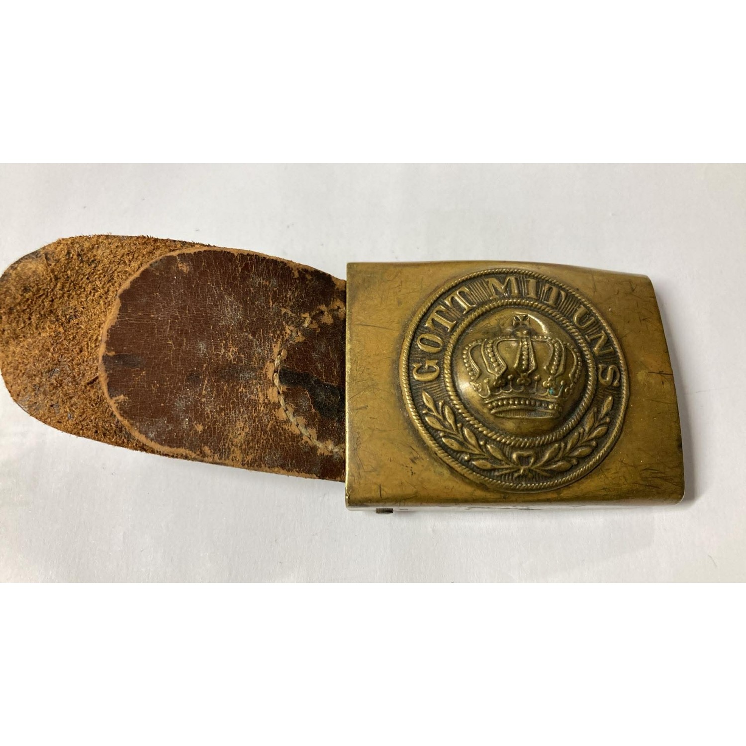 Fibbia in ottone Germania 1895 Prussia