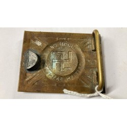 Post-1937 Union of British Fascist brass buckle
