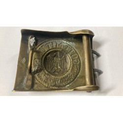 REPLICA Kriegsmarine brass buckle brand OLC, old replica from the 80s/90s