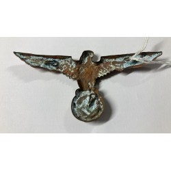 Kriegsmarine World War II Tropical Helmet Brass Emblem